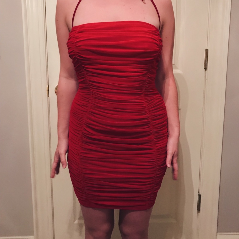 Red bodycon Tobi dress